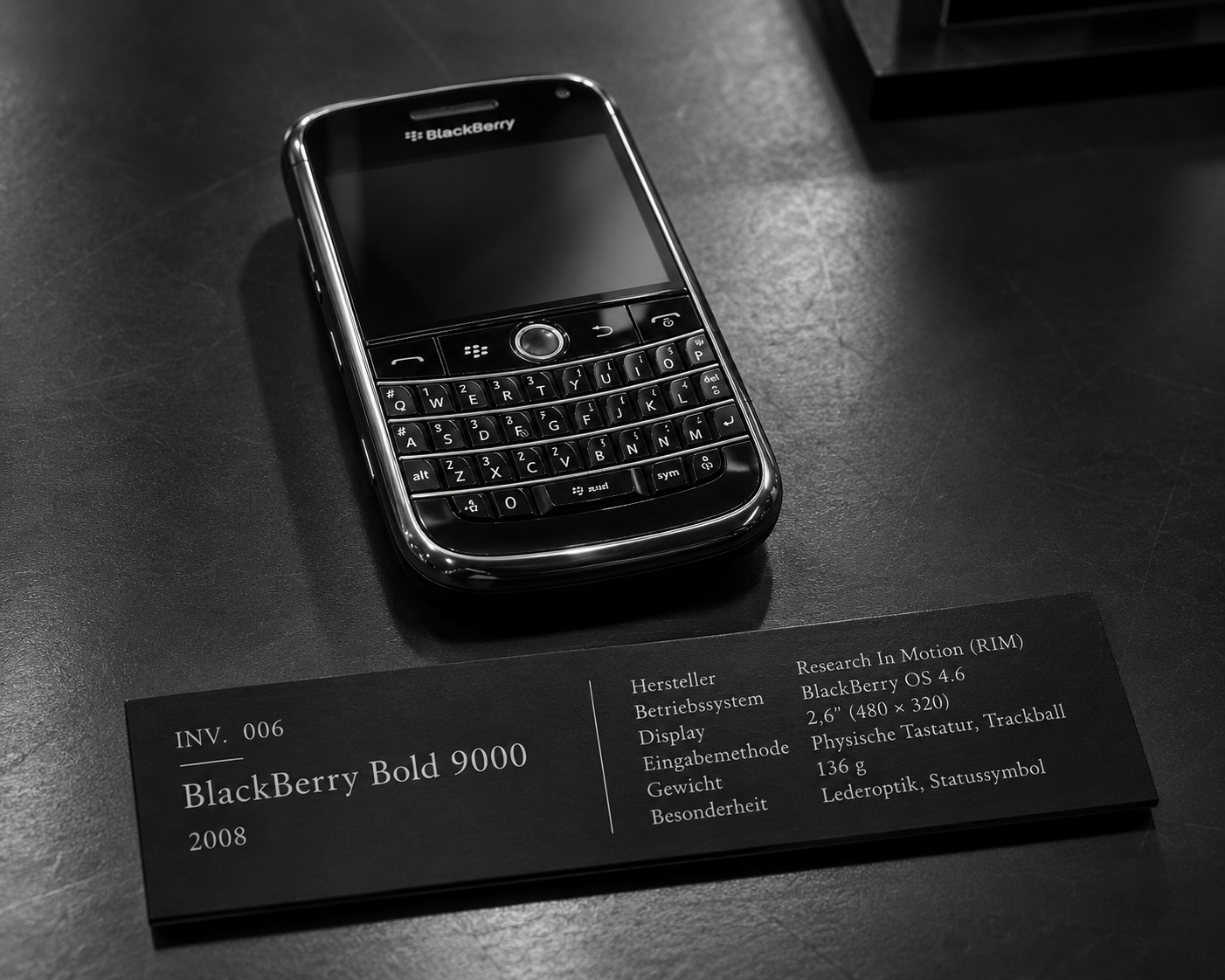 BlackBerry Bold 9000 · 2008 · Inv. 006
