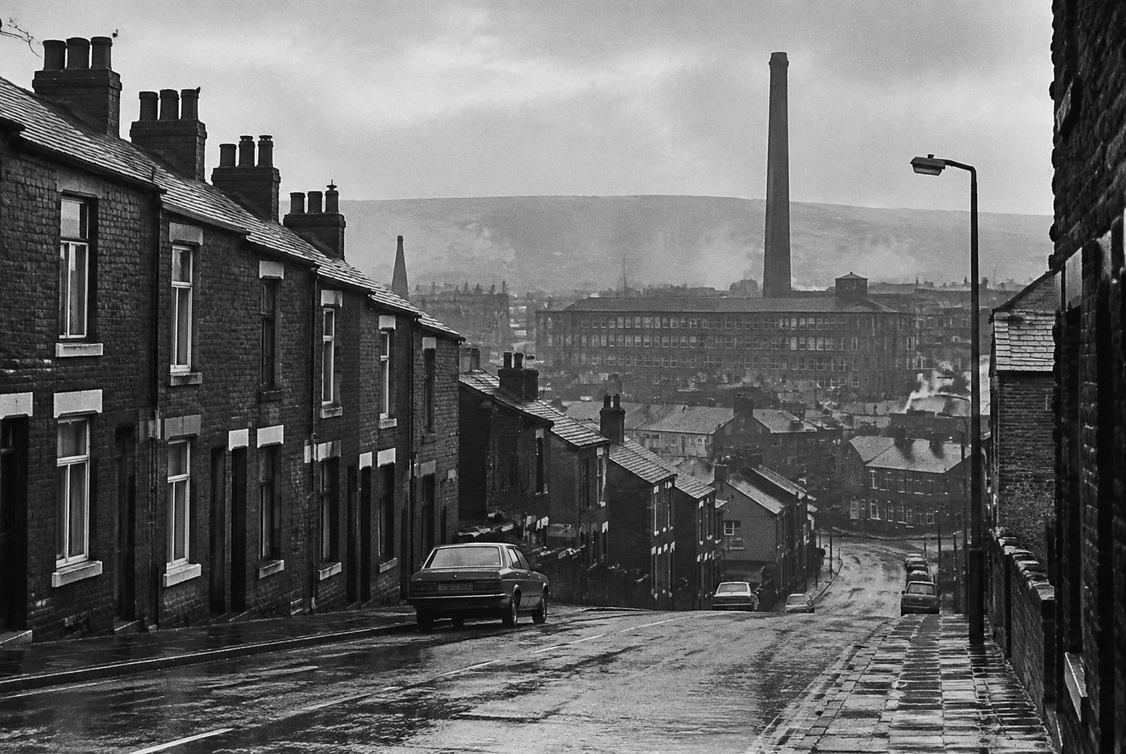 Straßenzug in Blackburn, Lancashire